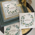 ボタニカルカリグラフィー作品